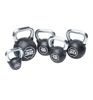 Kettlebells professionnels Escape Fitness, idéale pour équiper un espace de cross-training - Fitspro Equipement